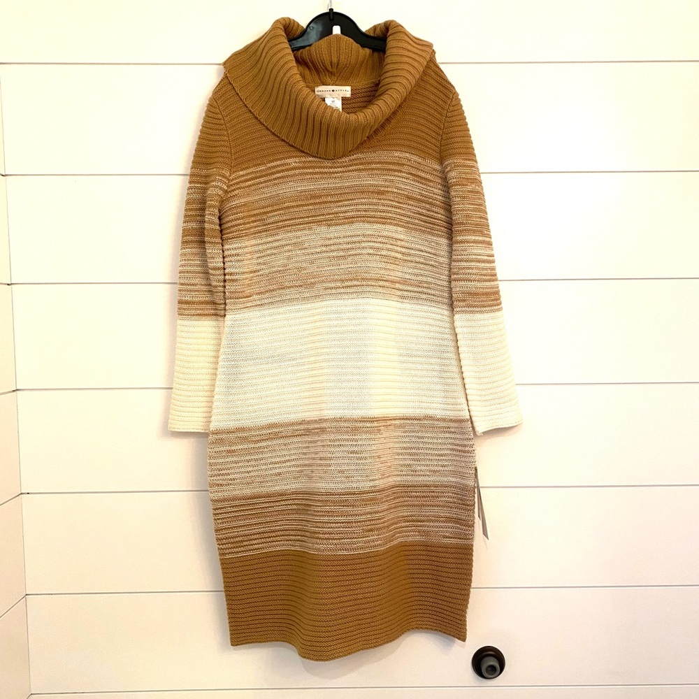 NWT $85 LONDON STYLE sweater dress (size M)